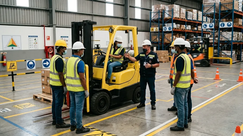Curso reciclagem de empilhadeira